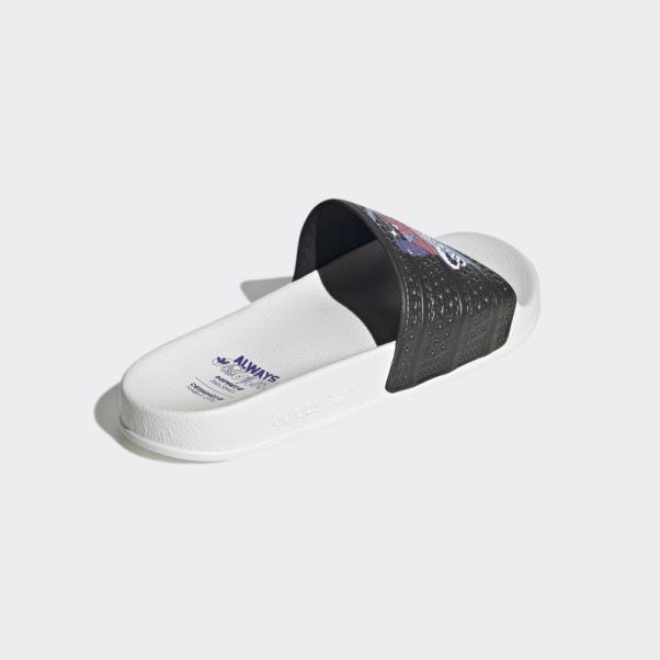 Adidas Adilette Slides Noir/blanc