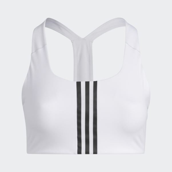 Soutien-gorge Adidas Powerimpact Training Medium-support Blanc (taille Plus)