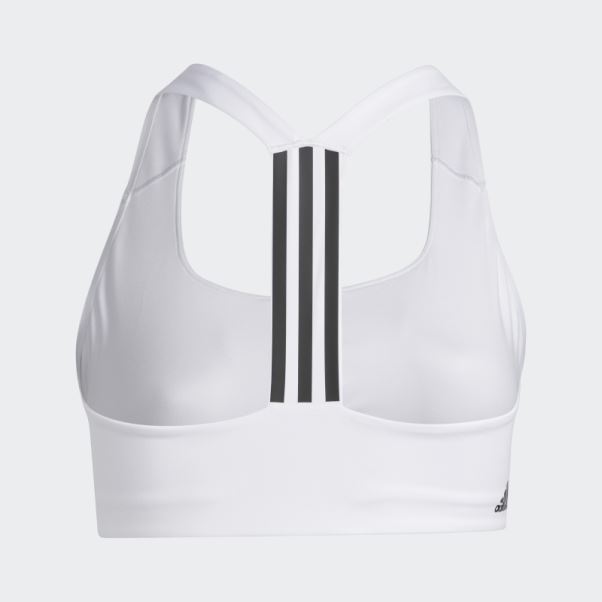 Soutien-gorge Adidas Powerimpact Training Medium-support Blanc (taille Plus)