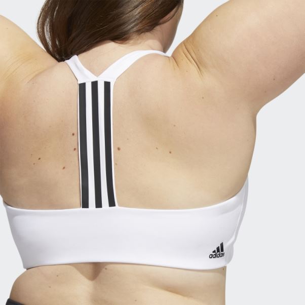 Soutien-gorge Adidas Powerimpact Training Medium-support Blanc (taille Plus)