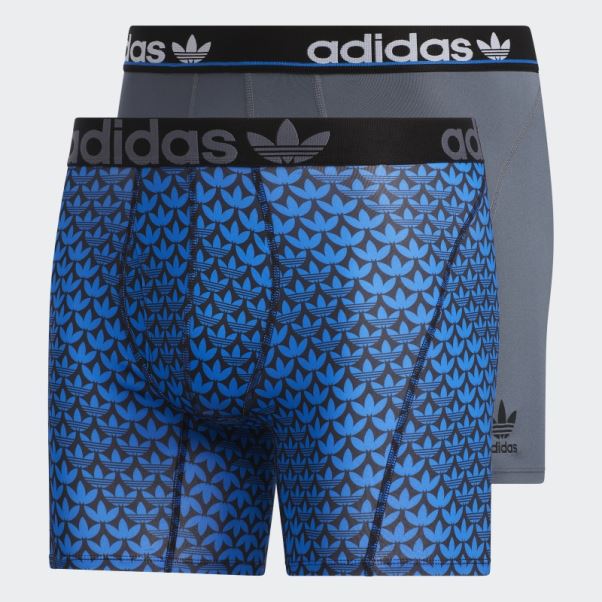 Adidas Trèfle Boxer 2 Paires Oiseau Bleu