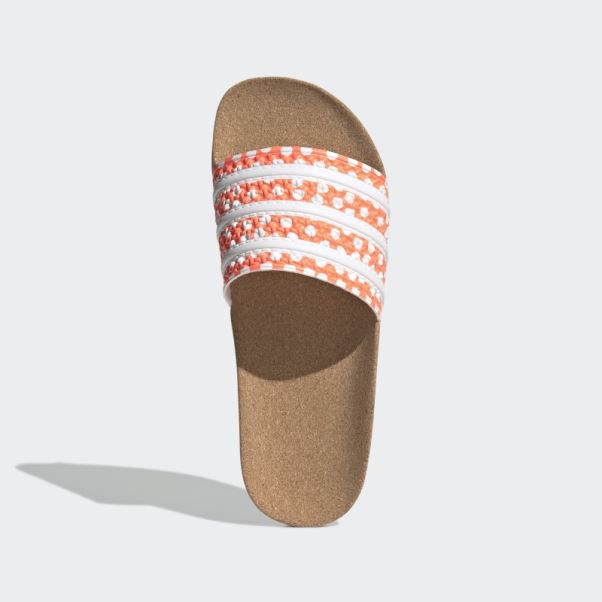 Adilette Diapositives Adidas Faisceau Orange