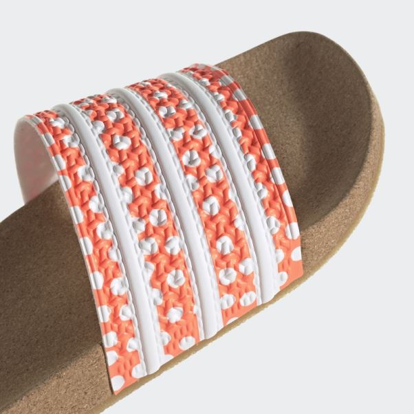 Adilette Diapositives Adidas Faisceau Orange