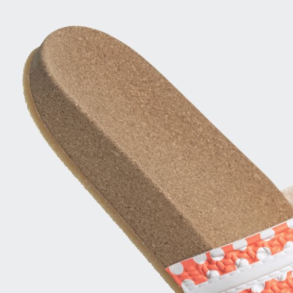 Adilette Diapositives Adidas Faisceau Orange