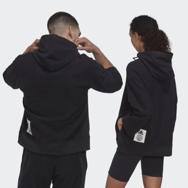 Sweat à Capuche En Molleton Inversé (non Genré) Adidas Noir