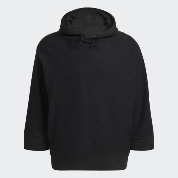 Sweat à Capuche En Molleton Inversé (non Genré) Adidas Noir