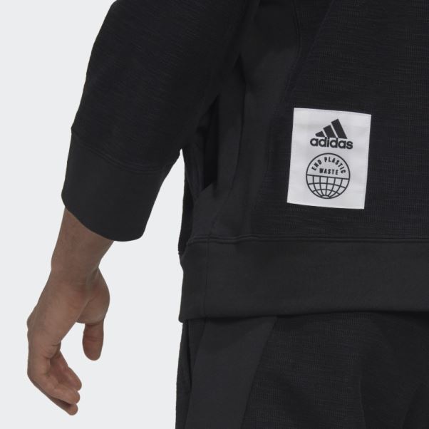 Sweat à Capuche En Molleton Inversé (non Genré) Adidas Noir
