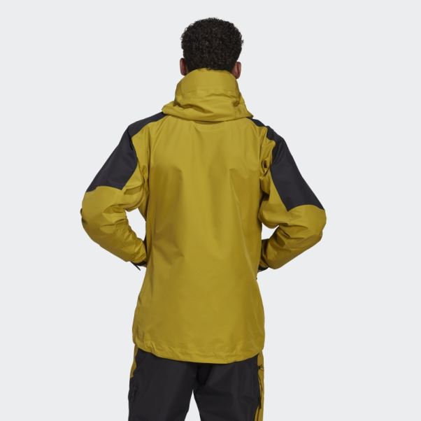 Blouson Vert Olive Terrex Techrock Gore-tex Pro Adidas