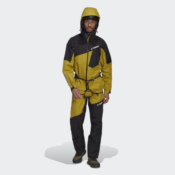 Blouson Vert Olive Terrex Techrock Gore-tex Pro Adidas