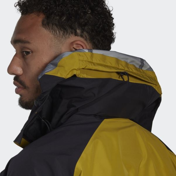 Blouson Vert Olive Terrex Techrock Gore-tex Pro Adidas