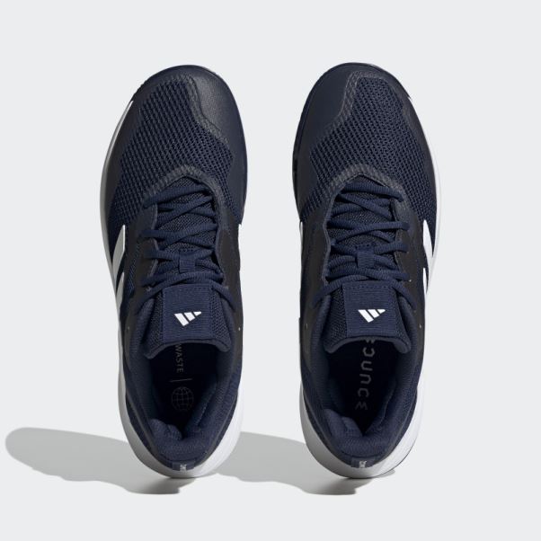Adidas Courtjam Control Chaussures De Tennis Bleu Marine