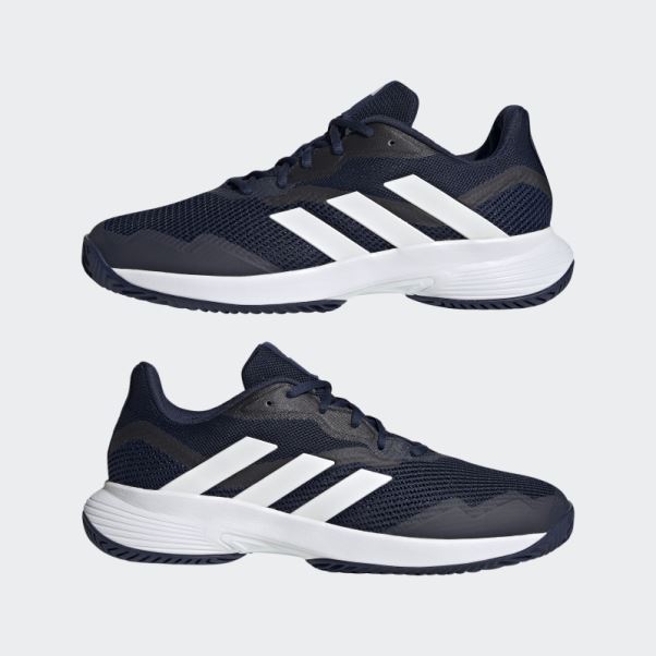 Adidas Courtjam Control Chaussures De Tennis Bleu Marine