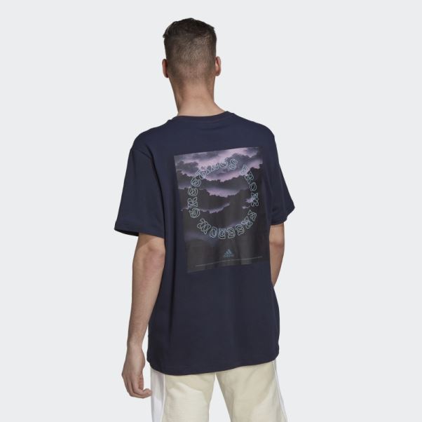 T-shirt Graphique Adidas Nature Encre