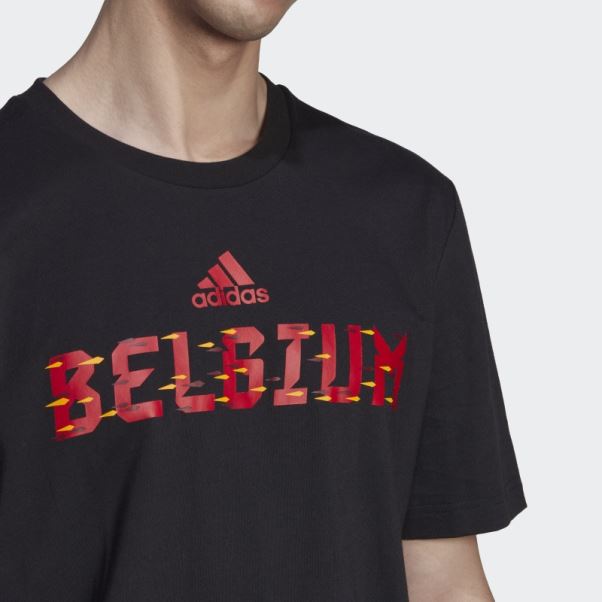 Tee Shirt Coupe Du Monde Fifa 2022 Belgique Adidas Noir