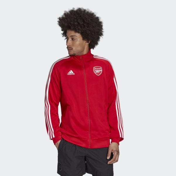 Arsenal Dna 3-stripes Track Top écarlate Adidas