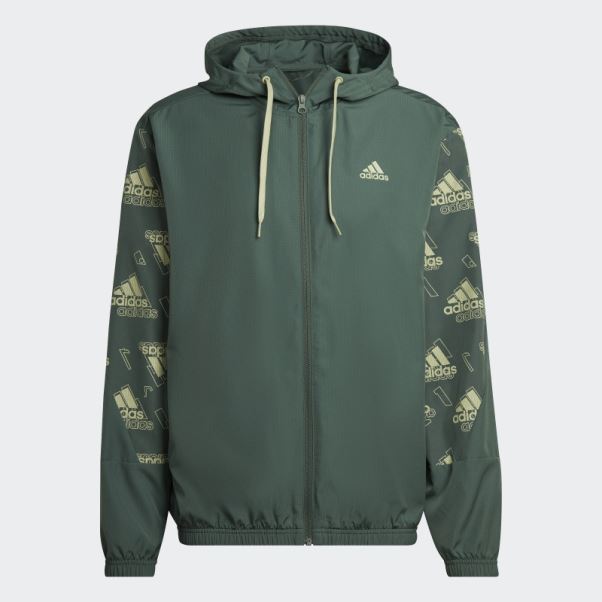 Survêtement Imprimé Allover Vert Oxyde Adidas