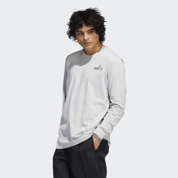 Mettz The Steps T-shirt Manches Longues Adidas Gris