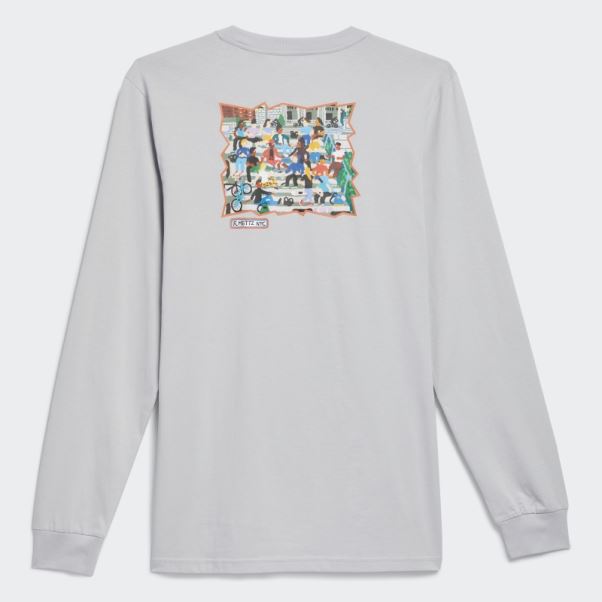 Mettz The Steps T-shirt Manches Longues Adidas Gris