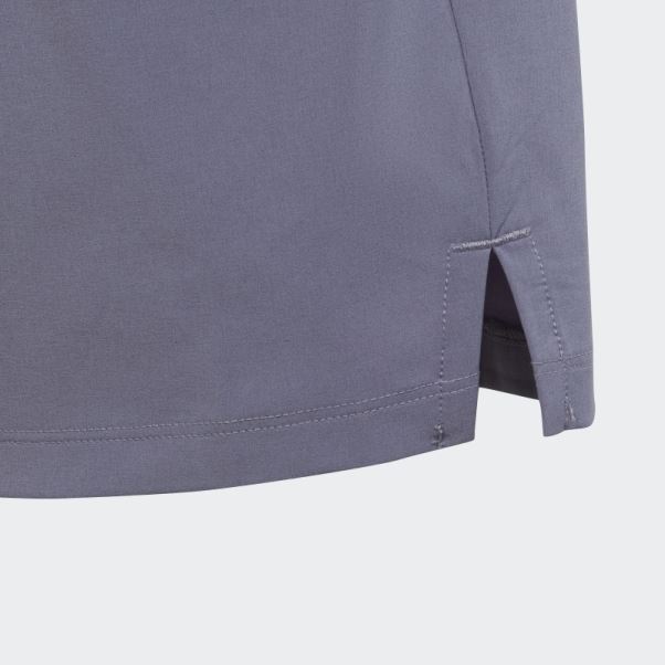 Adidas Train Icons Aeroready Logo Tissé Short Argent Violet