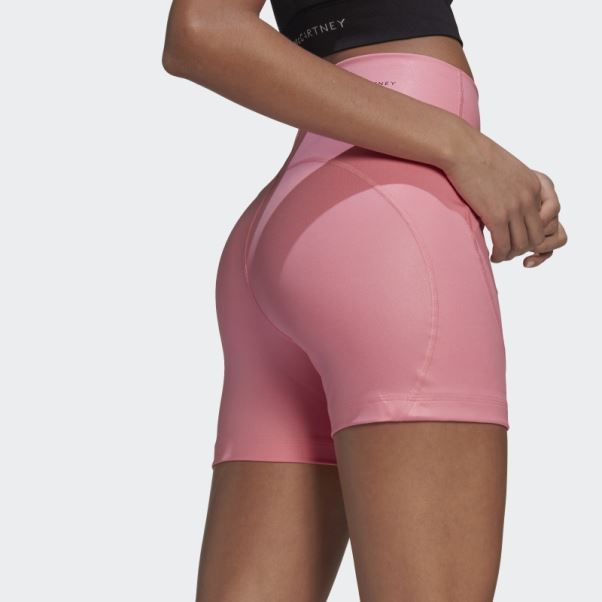 Adidas By Stella Mccartney Collant Court De Yoga Truestrength Rose Vif