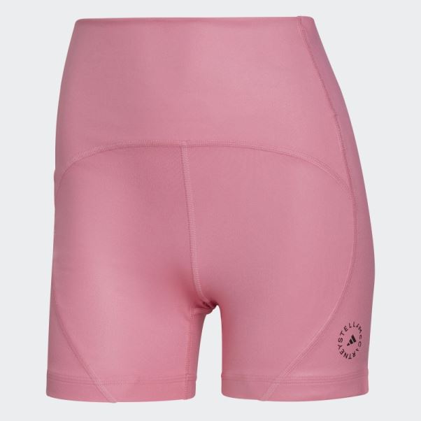 Adidas By Stella Mccartney Collant Court De Yoga Truestrength Rose Vif