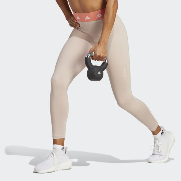 Legging Adidas Techfit 7/8 Taupe