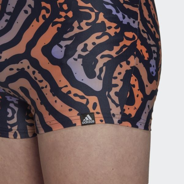 Adidas Boxer De Bain Labyrinthe De Couleur D'encre