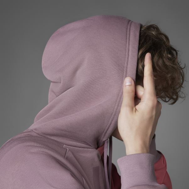 Sweat à Capuche Violet Adidas Colorblock French Terry