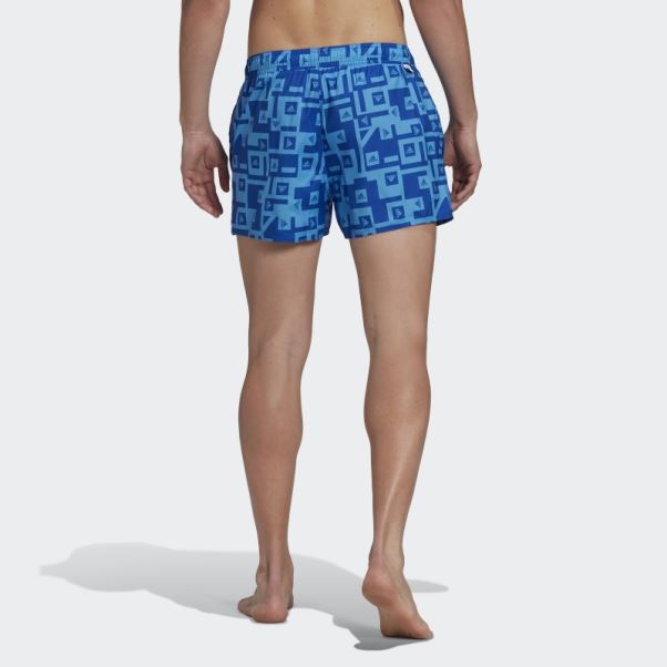 Short De Bain Graphique Adidas Bleu Roi