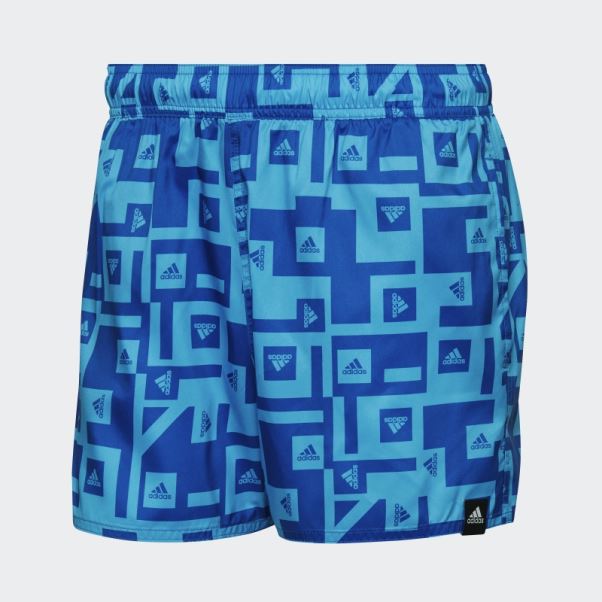 Short De Bain Graphique Adidas Bleu Roi