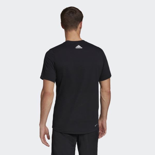 Aeroready Conçu Pour Déplacer Le T-shirt Logo Sport Noir Adidas