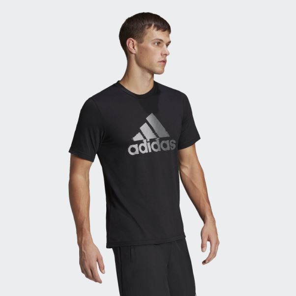 Aeroready Conçu Pour Déplacer Le T-shirt Logo Sport Noir Adidas