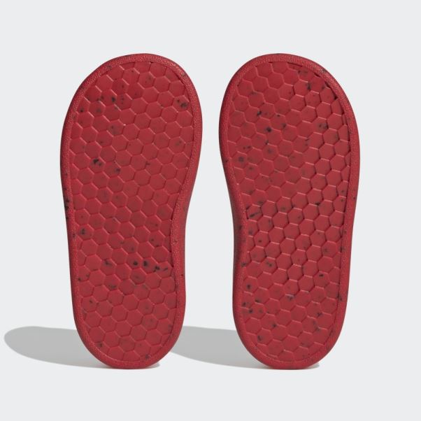 Adidas X Marvel Avantage Spider-man Chaussures à Crochets Et Boucles Blanc Chaud