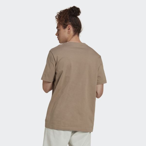 Adidas T-shirt Reveal Essentials Marron Crayeux
