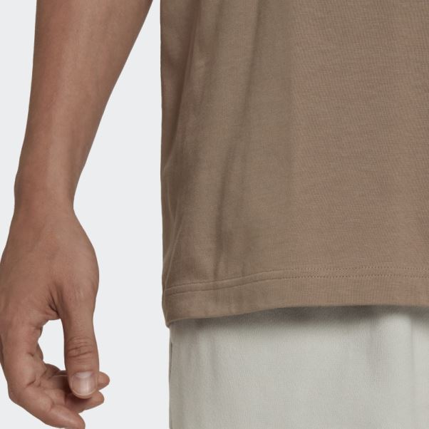 Adidas T-shirt Reveal Essentials Marron Crayeux