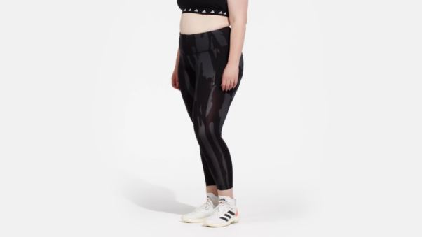 Collant Adidas X Thebe Magugu Tennis New York 7/8 (taille Plus) Noir Chaud