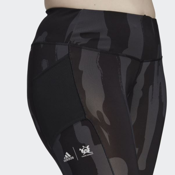 Collant Adidas X Thebe Magugu Tennis New York 7/8 (taille Plus) Noir Chaud