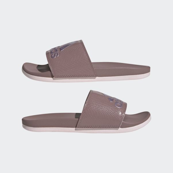 Claquettes De Confort Adilette Violettes Adidas