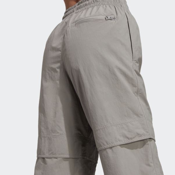 Adidas By Stella Mccartney Truecasuals Pantalon De Survêtement Solide Tissé Mode Colombe Gris