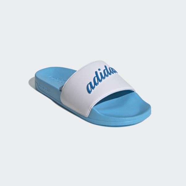 Adidas Adilette Shower Slides Bleu Rush Met