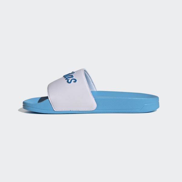 Adidas Adilette Shower Slides Bleu Rush Met
