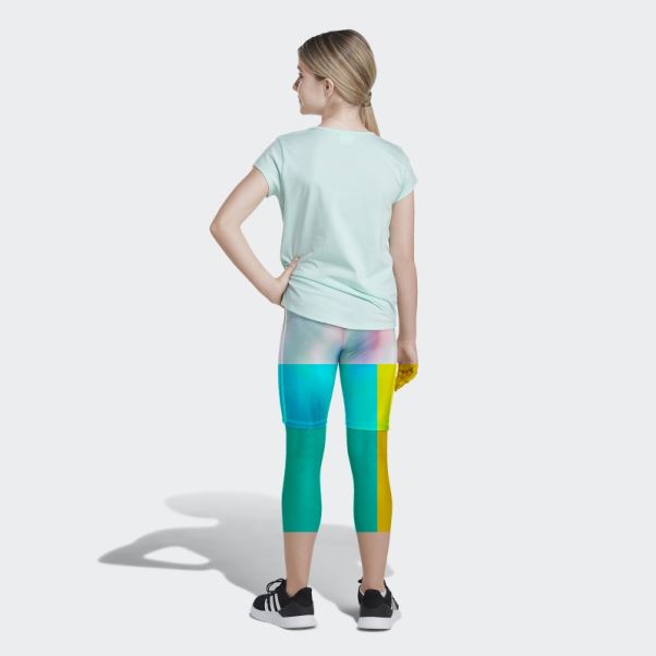 Short Cycliste Imprimé Adidas Mint Rush 22