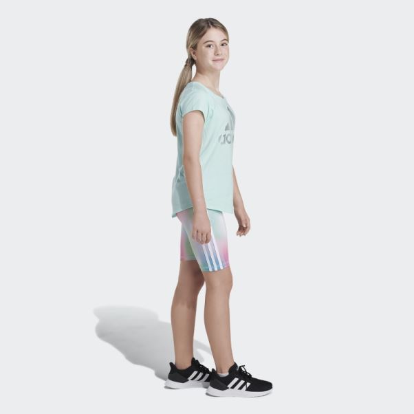 Short Cycliste Imprimé Adidas Mint Rush 22
