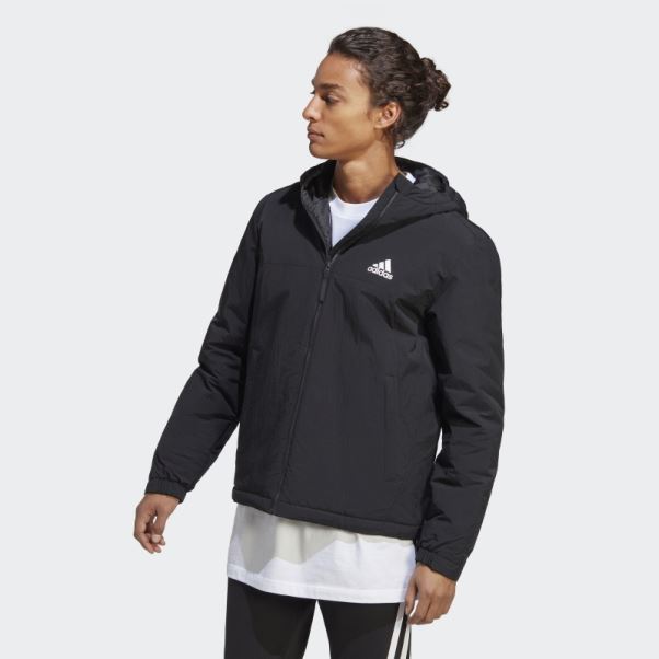 Veste à Capuche Isolée Adidas Bsc Strong Noir