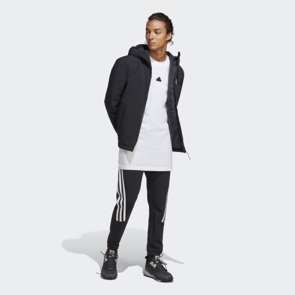 Veste à Capuche Isolée Adidas Bsc Strong Noir