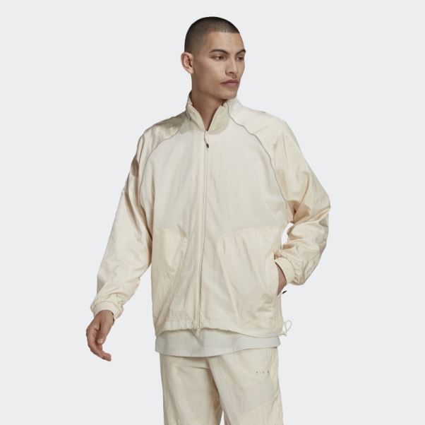 Adidas Reveal Material Mix Veste De Survêtement Blanc