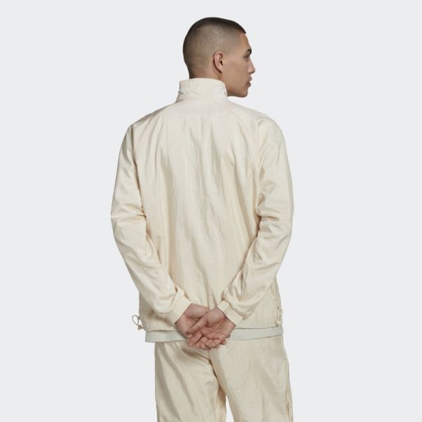 Adidas Reveal Material Mix Veste De Survêtement Blanc