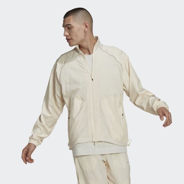 Adidas Reveal Material Mix Veste De Survêtement Blanc