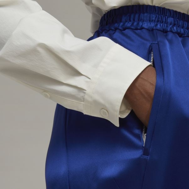 Adidas Y-3 Tech Pantalon De Survêtement En Soie à Revers Chaud