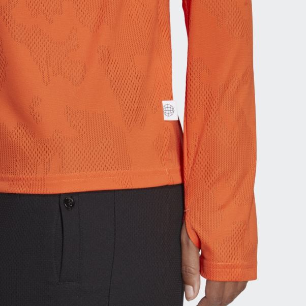 Made To Be Remade Running Manches Longues T-shirt Orange Adidas